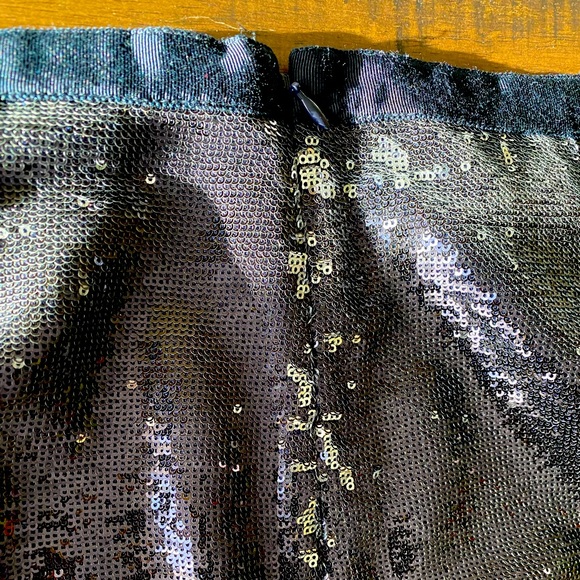 J. Crew Navy Sequin Short Skirt - Picture 4 of 5